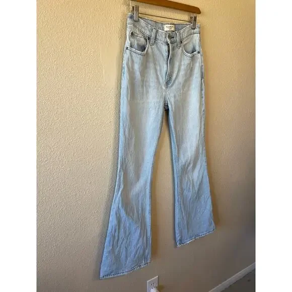 Abercrombie & Fitch The Vintage Flare High Rise Medium Wash Jeans 26 Y2K Western - Picture 2 of 13